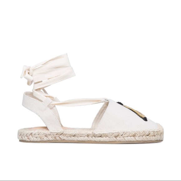 Sabina Jeweled Embellished Espadrille Flat - Picture 2 of 4